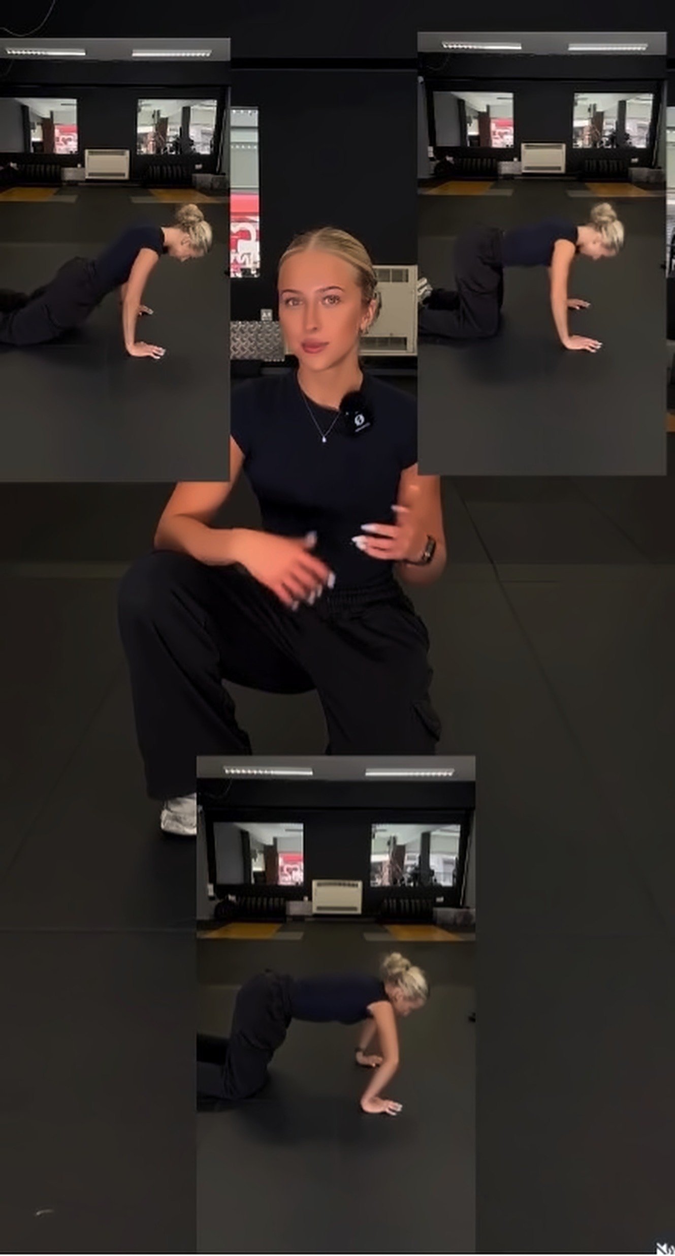 Lucy coaching a technique tip